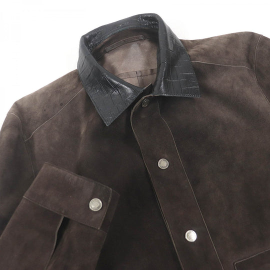 GUCCI Jacket Cowhide Brown