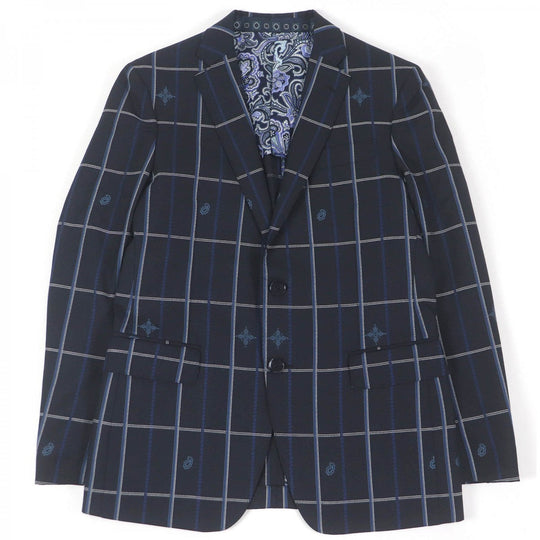 ETRO tailored jacket wool Navy 48
