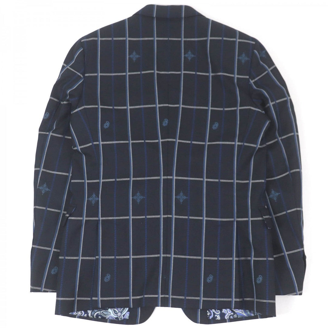 ETRO tailored jacket wool Navy 48