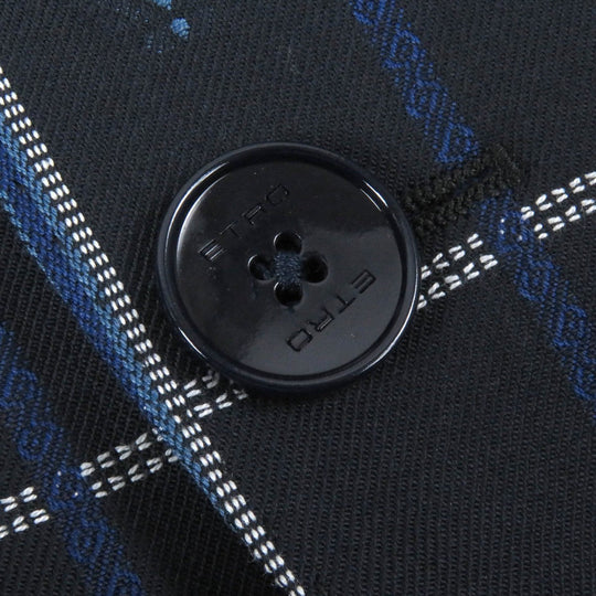 ETRO tailored jacket wool Navy 48