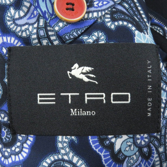 ETRO tailored jacket wool Navy 48
