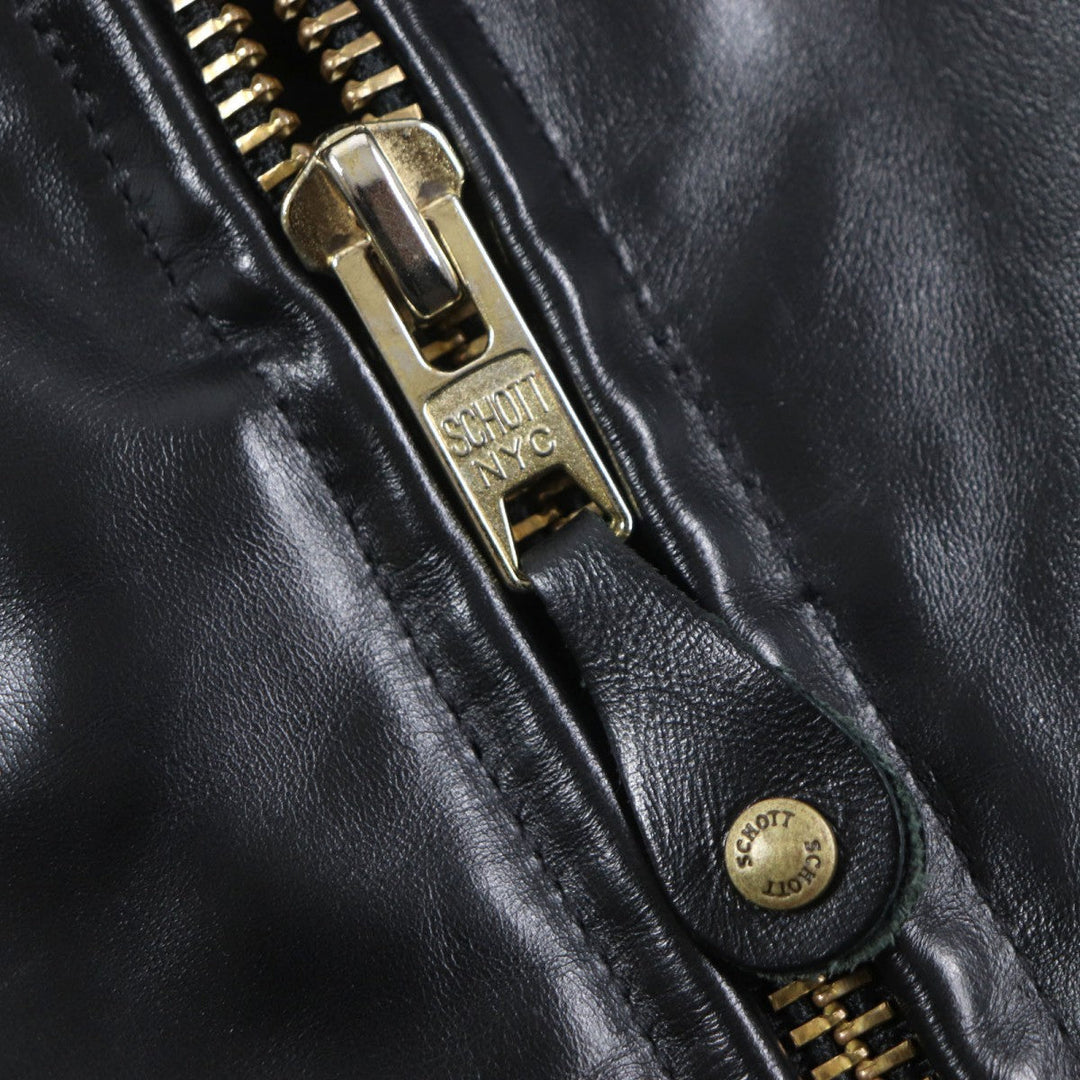 schott leather jacket 689H Main: Horsehide black mens 38 Used Authentic