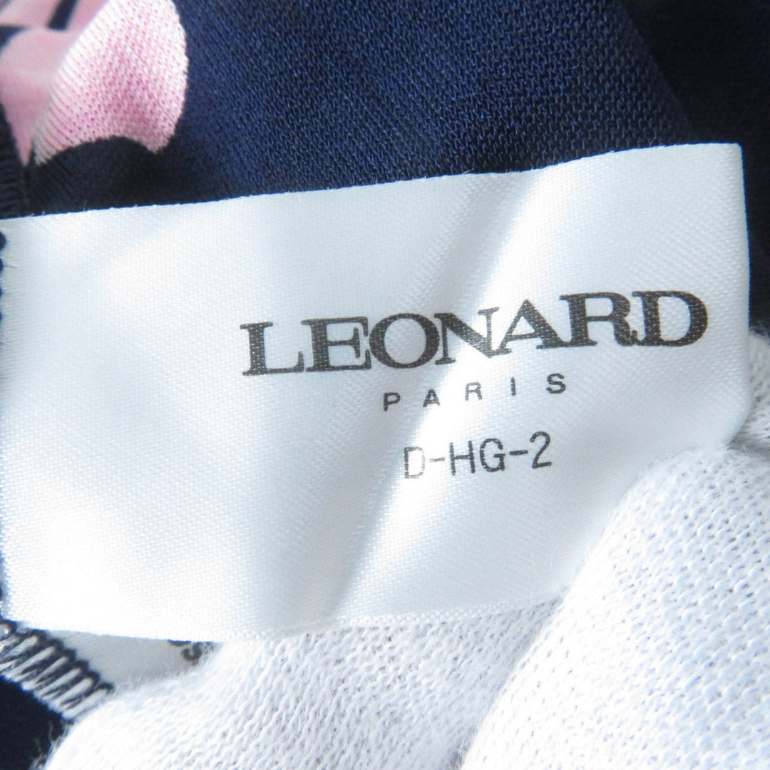 LEONARD FASHION one piece silk Navy multi-color