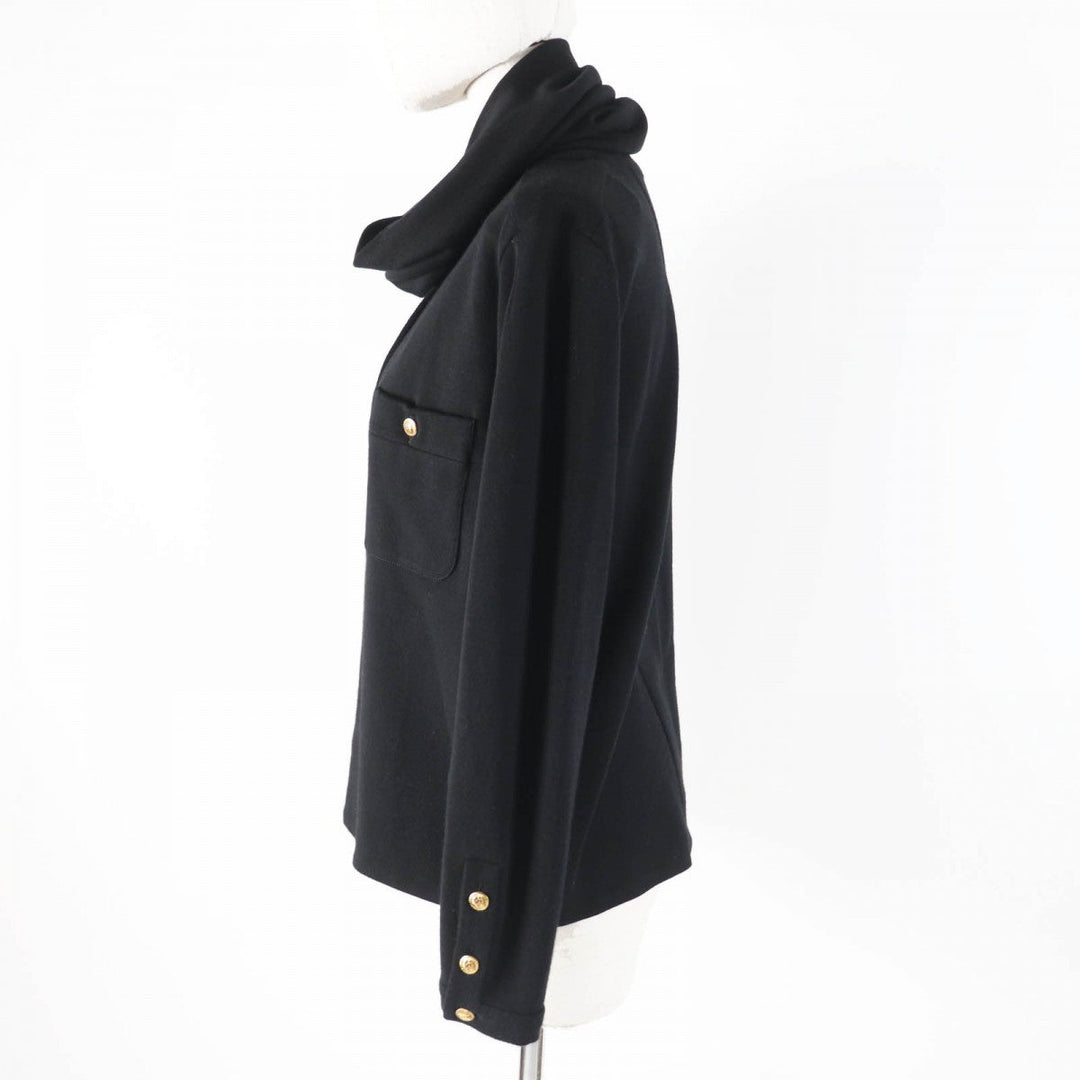 CHANEL Jacket 26808／406 wool black 38