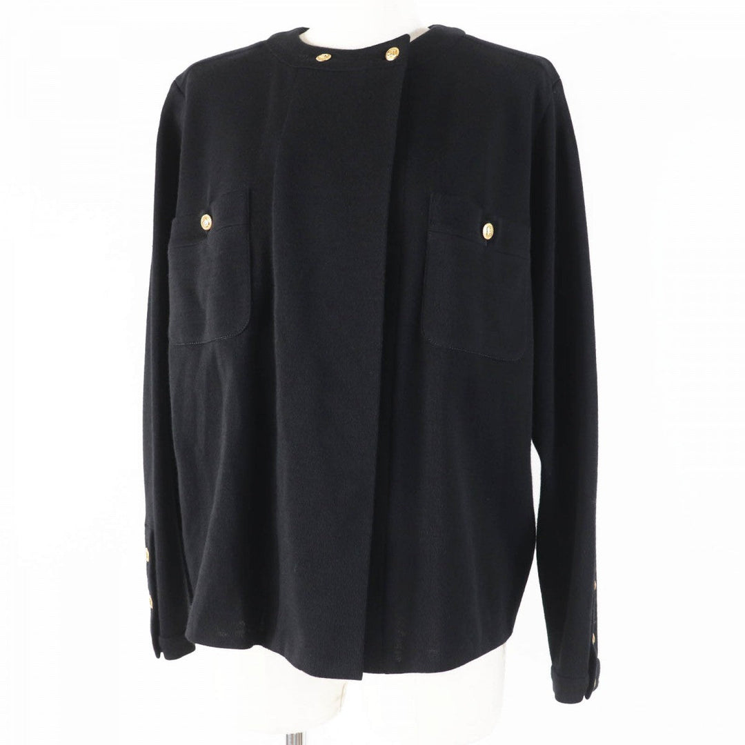 CHANEL Jacket 26808／406 wool black 38