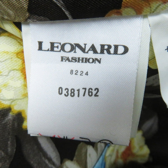 LEONARD FASHION Jacket 0381762 Outer: 100% cashmere, Lining: 100% silk, Lining: 100% cupra Brown Women Used Authentic