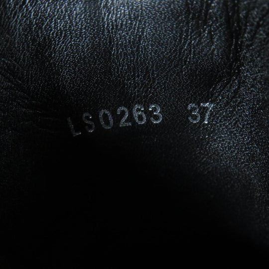 LOUIS VUITTON Ankle boots Main: Leather black LV Bobur Line Women 37 Used Authentic