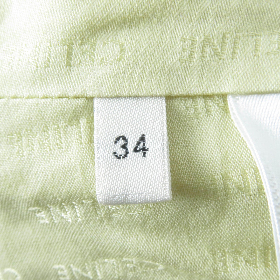 CELINE setup 2V34O764L Main: 78% wool, Main: 13% cotton, Main: 9% nylon, Lining: 100% rayon yellow Women 34 Used Authentic