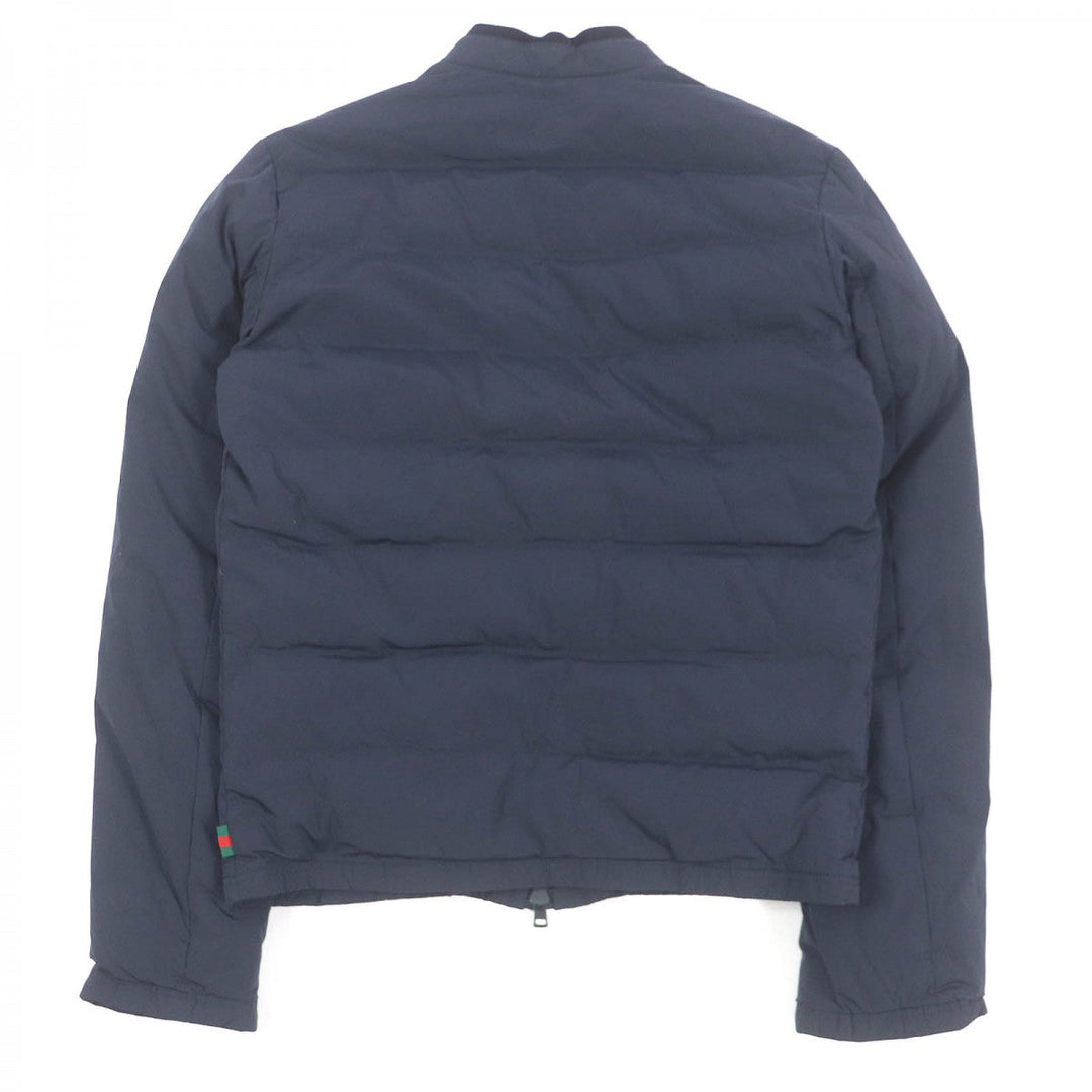 GUCCI Down jacket 322555 Main: 92% nylon, Main: 8% polyurethane, Part: 98% wool, Part: 2% polyurethane, Filling: 100% down Navy mens 44 Used Authentic