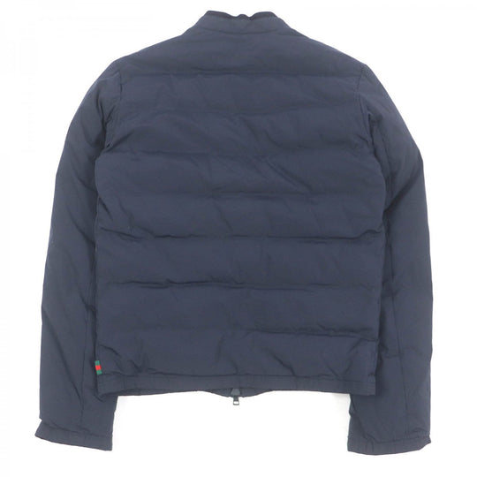 GUCCI Down jacket 322555 Main: 92% nylon, Main: 8% polyurethane, Part: 98% wool, Part: 2% polyurethane, Filling: 100% down Navy mens 44 Used Authentic