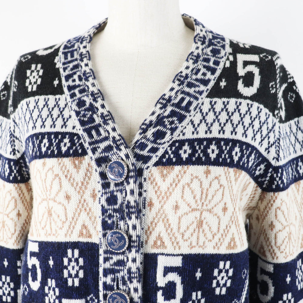 CHANEL cardigan 20B P65173 Main: 100% cashmere Multi Women 40 Used Authentic