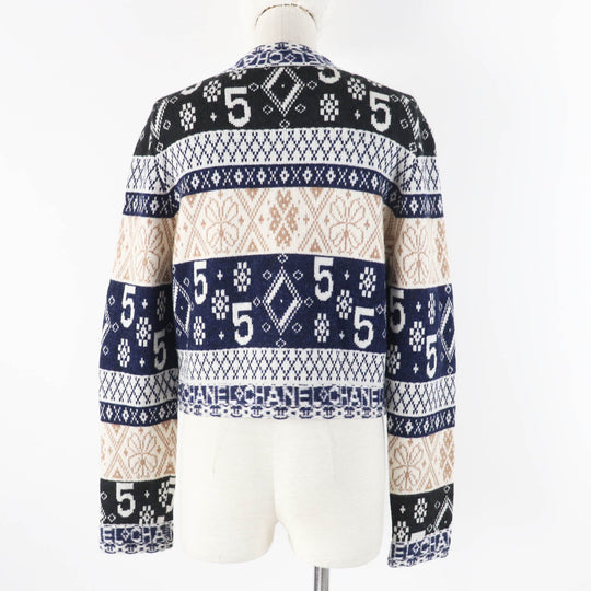 CHANEL cardigan 20B P65173 Main: 100% cashmere Multi Women 40 Used Authentic