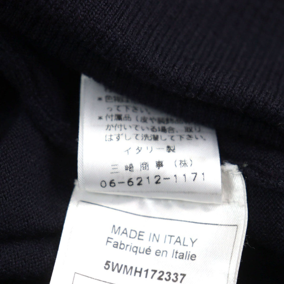 JOHN GALLIANO cardigan Main: 100% wool, part: 90% cotton, part: 10% nylon Dark Navy type mens S Used Authentic