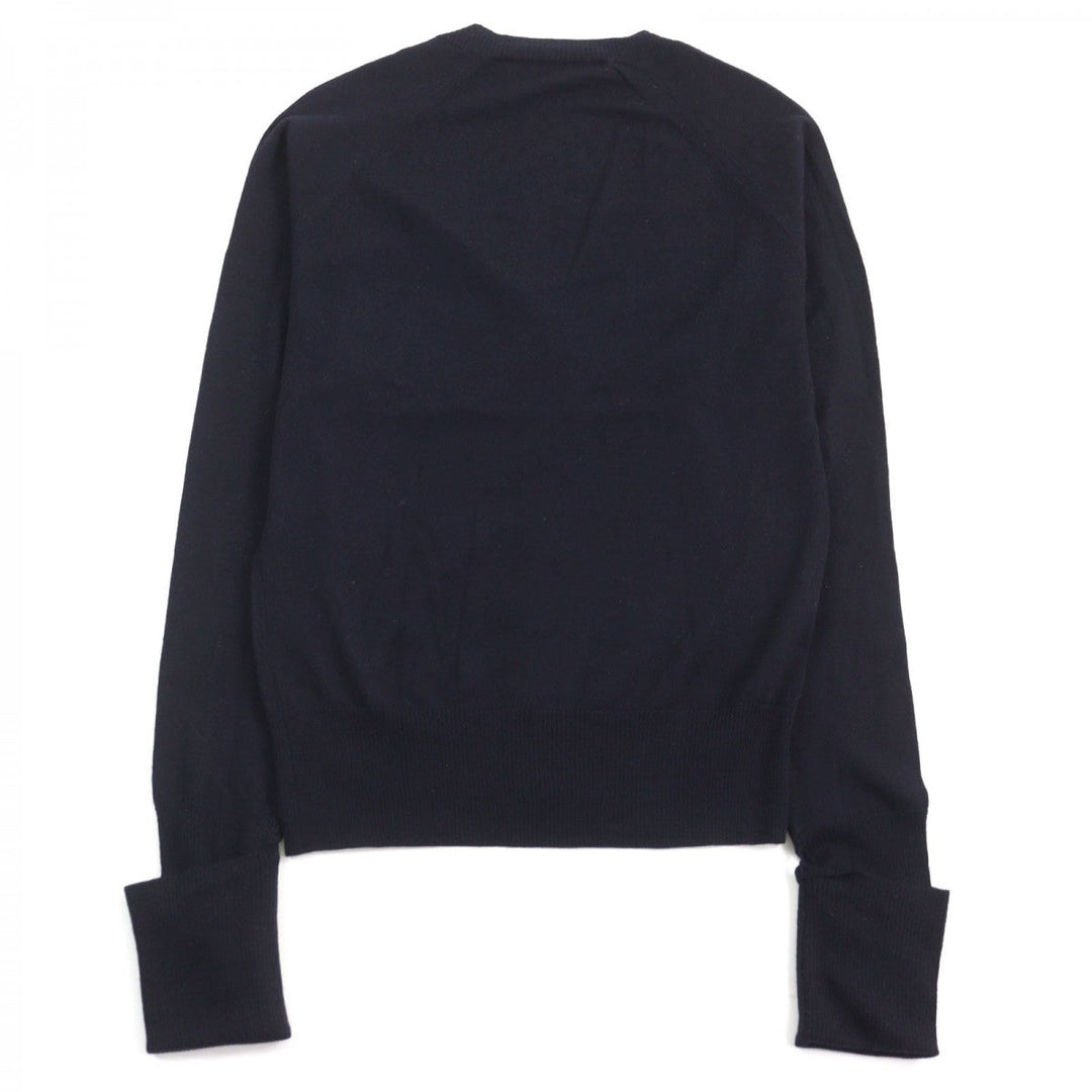 JOHN GALLIANO cardigan Main: 100% wool, part: 90% cotton, part: 10% nylon Dark Navy type mens S Used Authentic