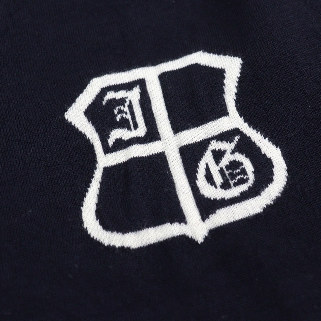 JOHN GALLIANO cardigan Main: 100% wool, part: 90% cotton, part: 10% nylon Dark Navy type mens S Used Authentic