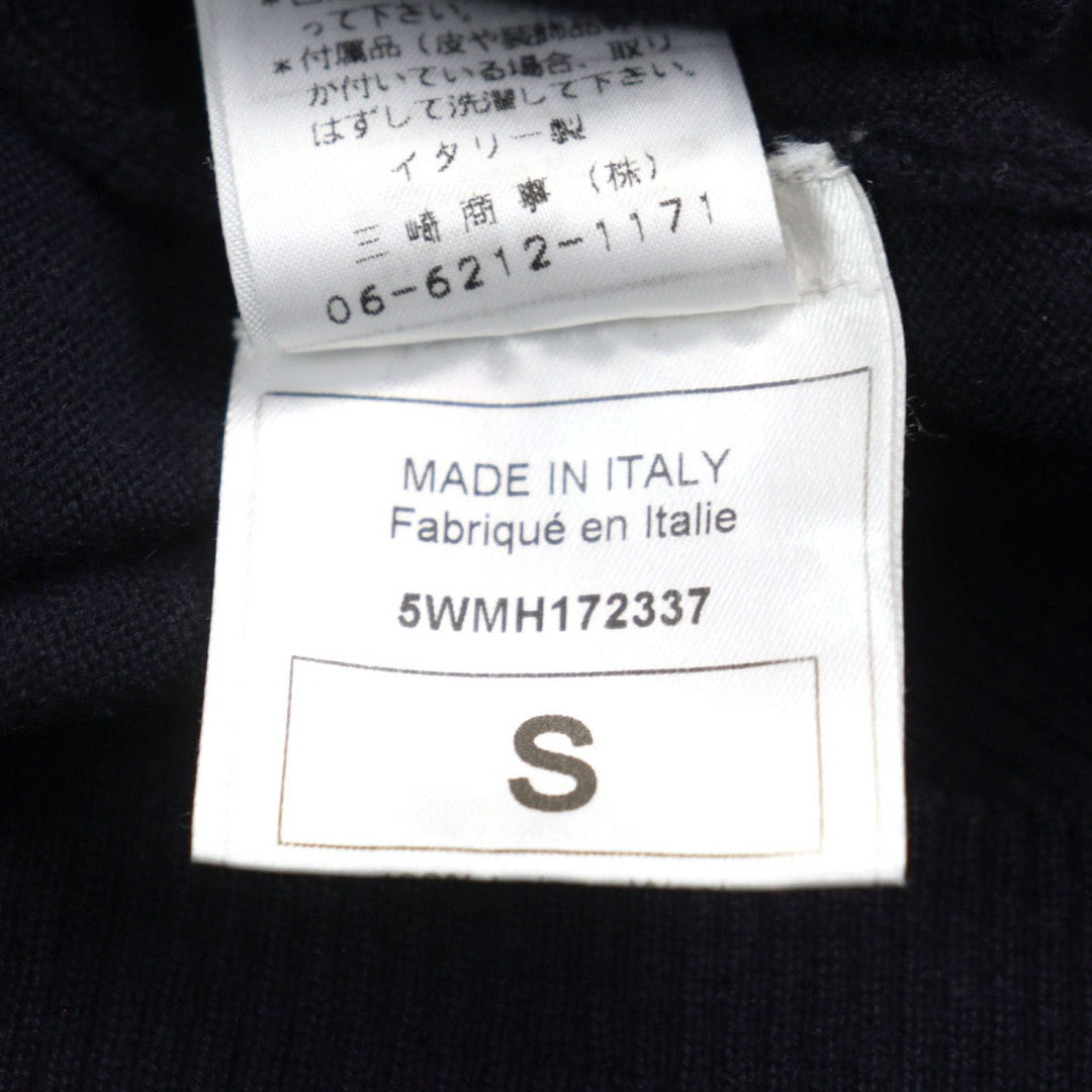JOHN GALLIANO cardigan Main: 100% wool, part: 90% cotton, part: 10% nylon Dark Navy type mens S Used Authentic