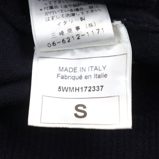 JOHN GALLIANO cardigan Main: 100% wool, part: 90% cotton, part: 10% nylon Dark Navy type mens S Used Authentic