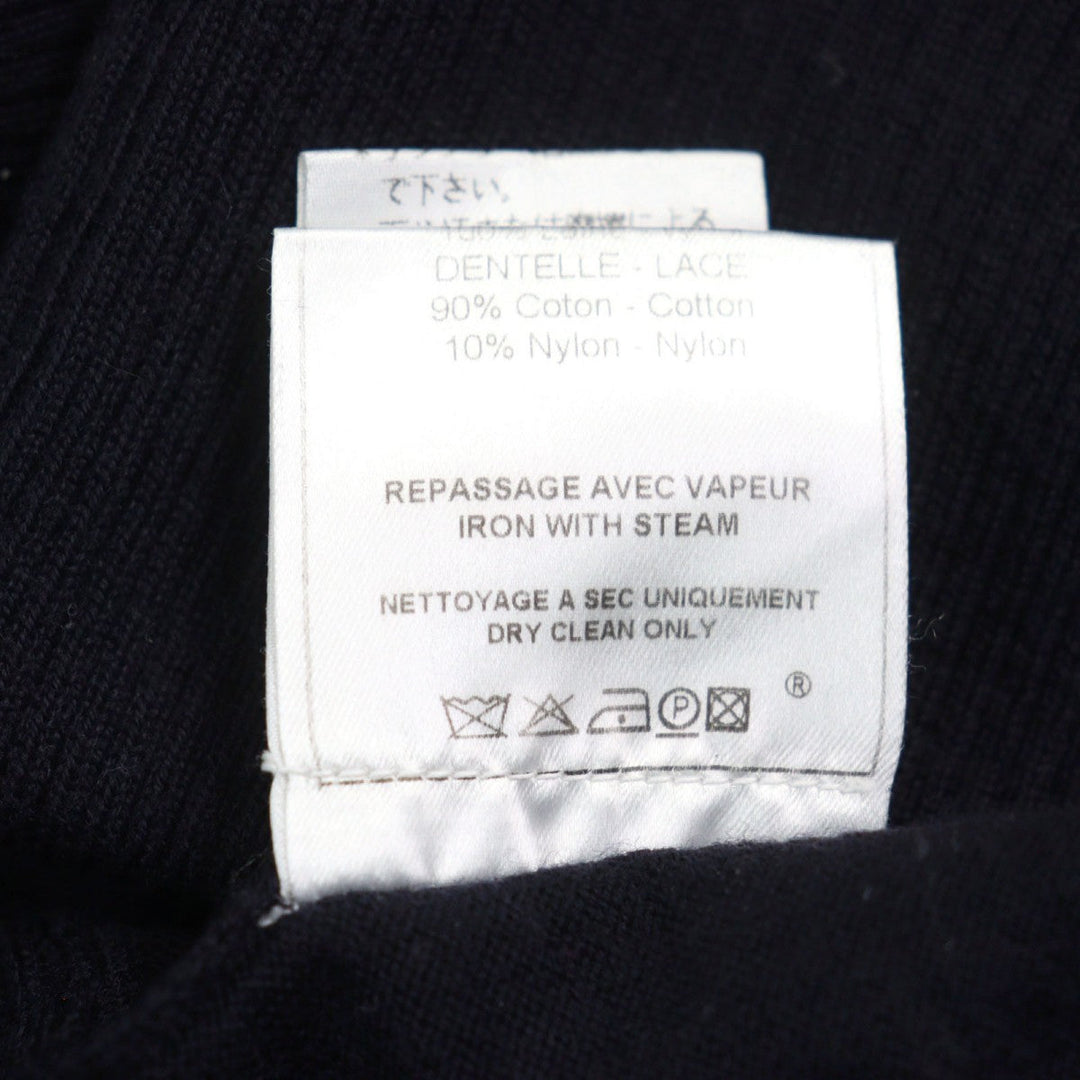 JOHN GALLIANO cardigan Main: 100% wool, part: 90% cotton, part: 10% nylon Dark Navy type mens S Used Authentic