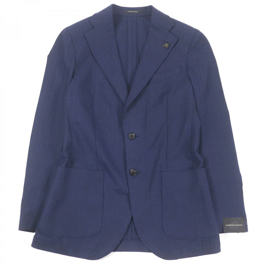 Gabriele Pasini tailored jacket Outer: 95% wool, Outer: 5% polyurethane, Lining: 100% rayon Navy mens 44 Used Authentic