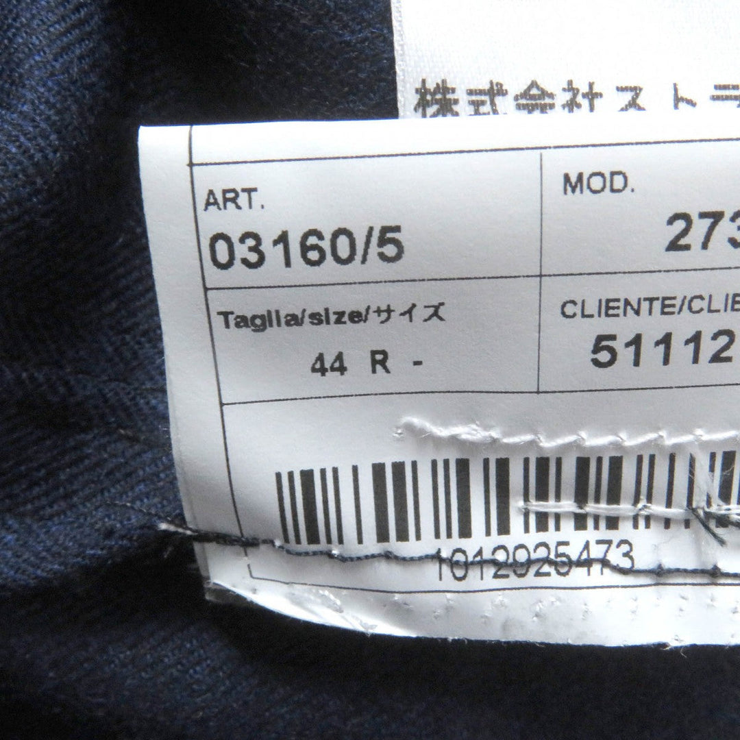 Gabriele Pasini tailored jacket Outer: 95% wool, Outer: 5% polyurethane, Lining: 100% rayon Navy mens 44 Used Authentic