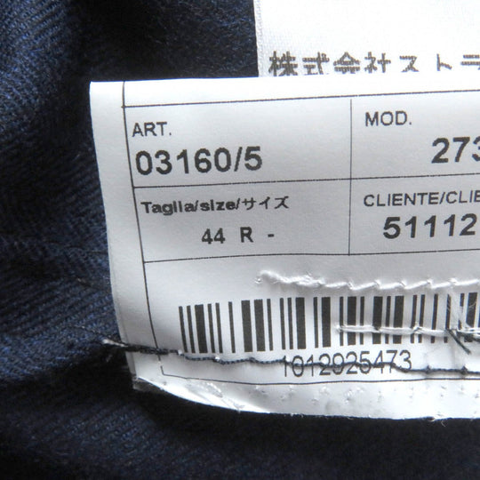 Gabriele Pasini tailored jacket Outer: 95% wool, Outer: 5% polyurethane, Lining: 100% rayon Navy mens 44 Used Authentic