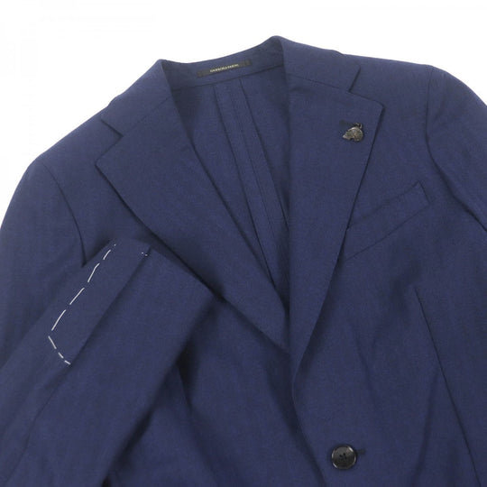 Gabriele Pasini tailored jacket Outer: 95% wool, Outer: 5% polyurethane, Lining: 100% rayon Navy mens 44 Used Authentic