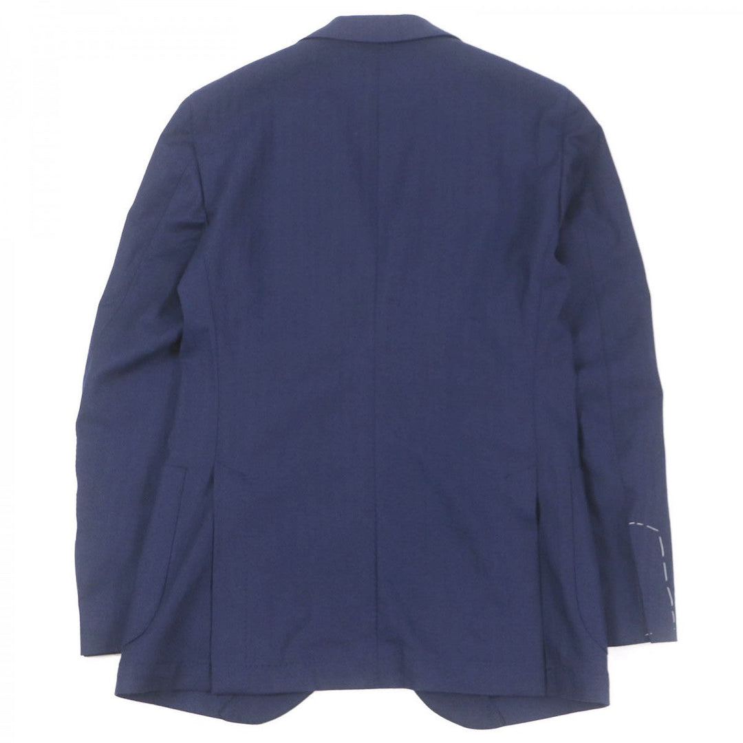 Gabriele Pasini tailored jacket Outer: 95% wool, Outer: 5% polyurethane, Lining: 100% rayon Navy mens 44 Used Authentic