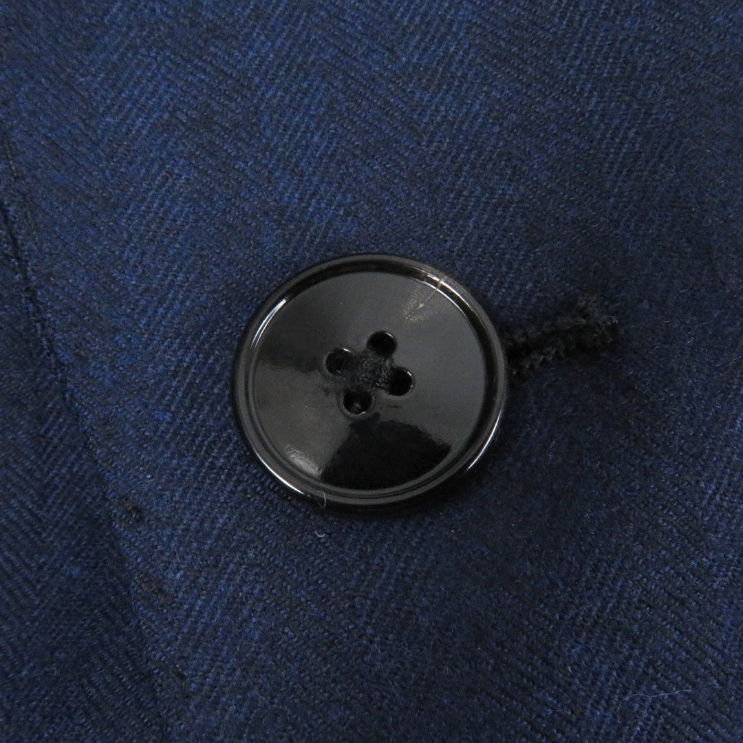 Gabriele Pasini tailored jacket Outer: 95% wool, Outer: 5% polyurethane, Lining: 100% rayon Navy mens 44 Used Authentic