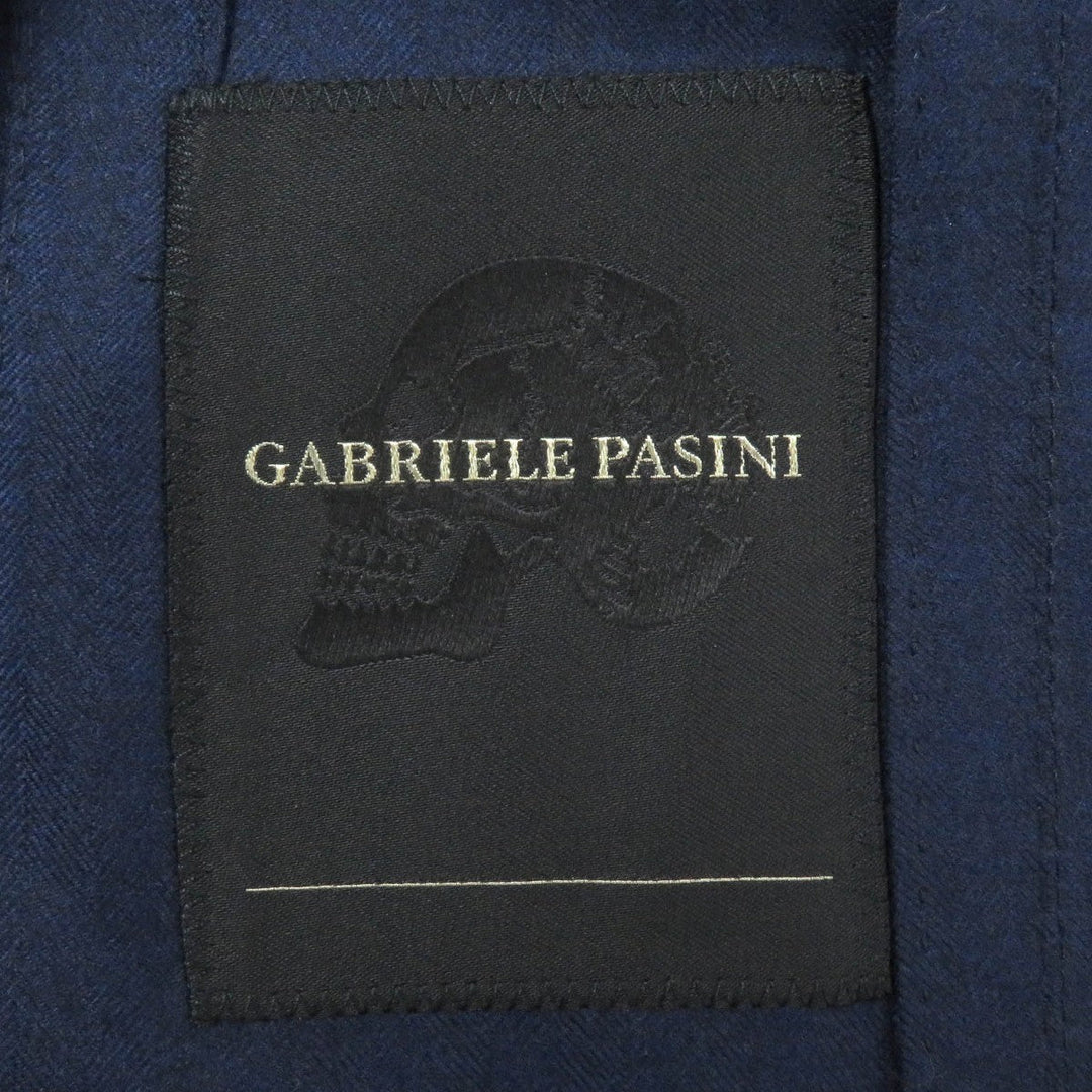 Gabriele Pasini tailored jacket Outer: 95% wool, Outer: 5% polyurethane, Lining: 100% rayon Navy mens 44 Used Authentic
