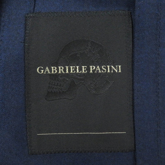 Gabriele Pasini tailored jacket Outer: 95% wool, Outer: 5% polyurethane, Lining: 100% rayon Navy mens 44 Used Authentic