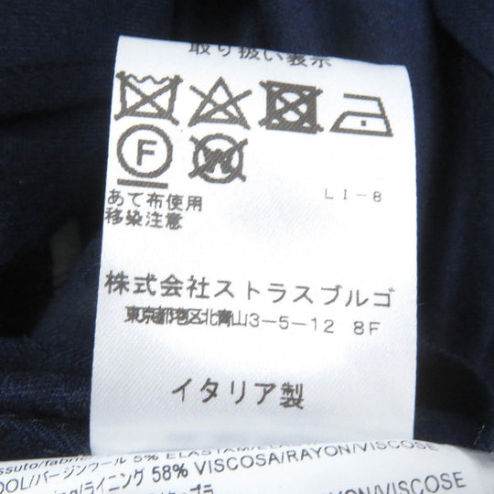 Gabriele Pasini tailored jacket Outer: 95% wool, Outer: 5% polyurethane, Lining: 100% rayon Navy mens 44 Used Authentic