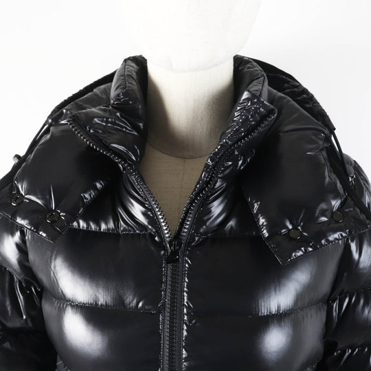 MONCLER down coat Outer: 100% nylon, Lining: 100% nylon, Part: 100% nylon, Filling: 90% down, Filling: 10% feather black MOKA Women Used Authentic