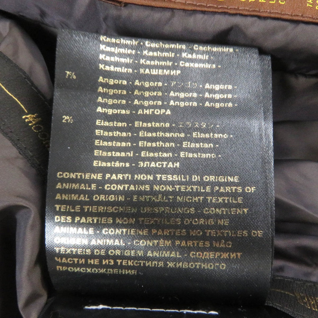 MOORER Down jacket SOLERI-KM2 Outer: 100% polyester, Lining: 50% polyester, Lining: 50% nylon, Part: 100% nylon, Part: 36% wool Dark navy mens 46 Used Authentic