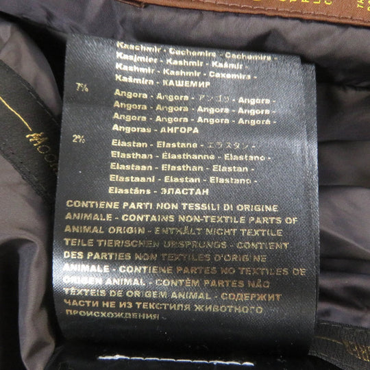 MOORER Down jacket SOLERI-KM2 Outer: 100% polyester, Lining: 50% polyester, Lining: 50% nylon, Part: 100% nylon, Part: 36% wool Dark navy mens 46 Used Authentic