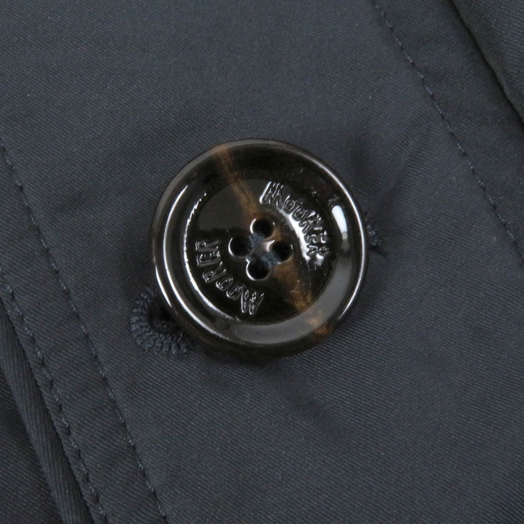 MOORER Down jacket SOLERI-KM2 Outer: 100% polyester, Lining: 50% polyester, Lining: 50% nylon, Part: 100% nylon, Part: 36% wool Dark navy mens 46 Used Authentic