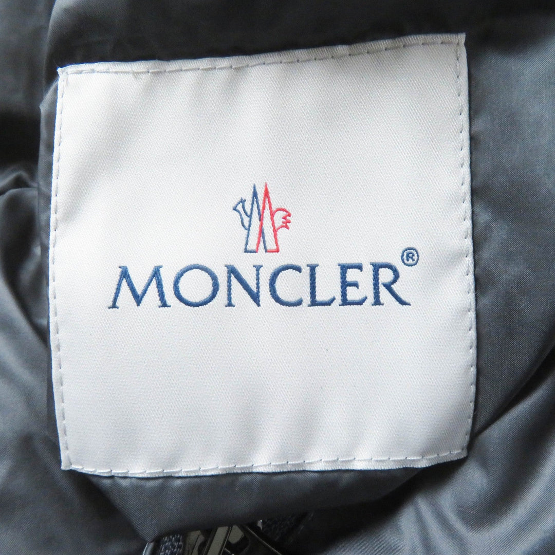 MONCLER Down jacket Outer material: 44% acrylic, Outer material: 31% polyester, Outer material: 25% acrylic, Lining: 100% nylon, Filling: 90% down gray GOURNAWA Women 00 Used Authentic