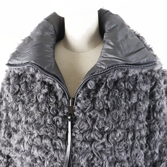 MONCLER Down jacket Outer material: 44% acrylic, Outer material: 31% polyester, Outer material: 25% acrylic, Lining: 100% nylon, Filling: 90% down gray GOURNAWA Women 00 Used Authentic