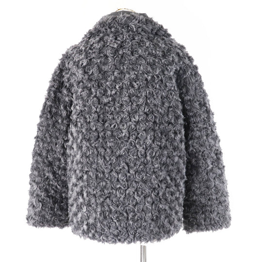 MONCLER Down jacket Outer material: 44% acrylic, Outer material: 31% polyester, Outer material: 25% acrylic, Lining: 100% nylon, Filling: 90% down gray GOURNAWA Women 00 Used Authentic