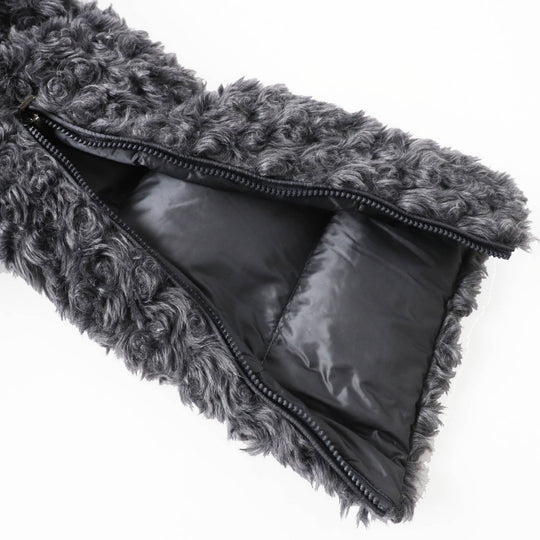 MONCLER Down jacket Outer material: 44% acrylic, Outer material: 31% polyester, Outer material: 25% acrylic, Lining: 100% nylon, Filling: 90% down gray GOURNAWA Women 00 Used Authentic