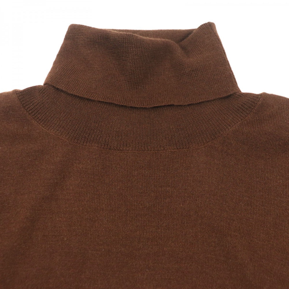HERMES sweater Main: 80% cashmere, Main: 20% silk Dark brown mens M Used Authentic