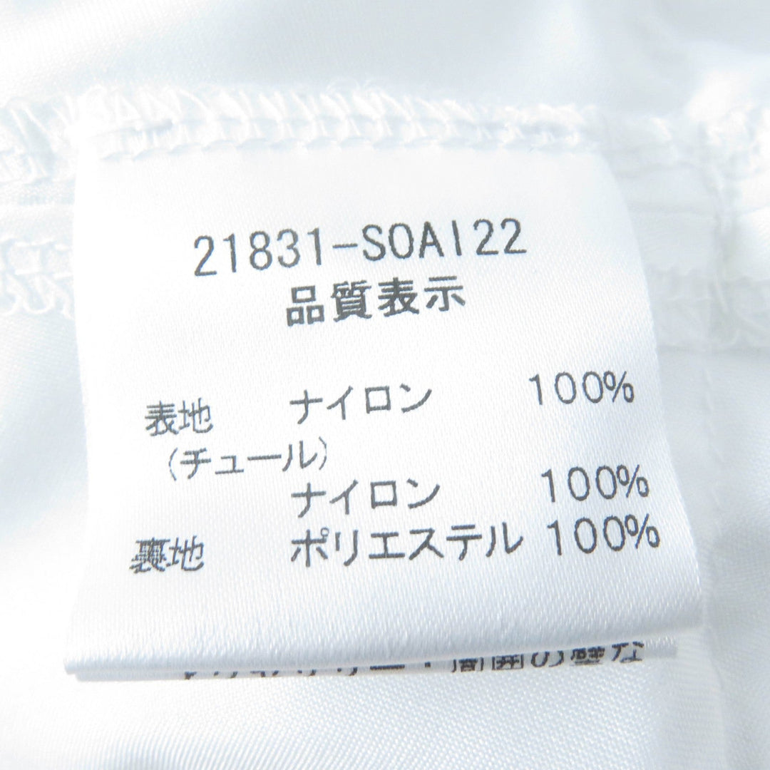 FOXEY BOUTIQUE one piece 21831 Main: 100% silk, Lining: 100% cupra, [Petticoat] Main: 100% nylon, Part: 100% nylon, Lining: 100% polyester Ivory Women 40 Used Authentic