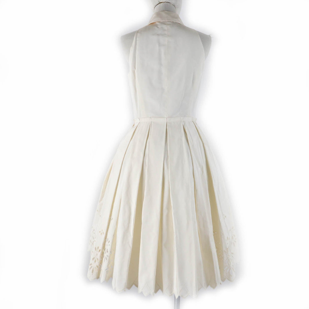 FOXEY BOUTIQUE one piece 21831 Main: 100% silk, Lining: 100% cupra, [Petticoat] Main: 100% nylon, Part: 100% nylon, Lining: 100% polyester Ivory Women 40 Used Authentic