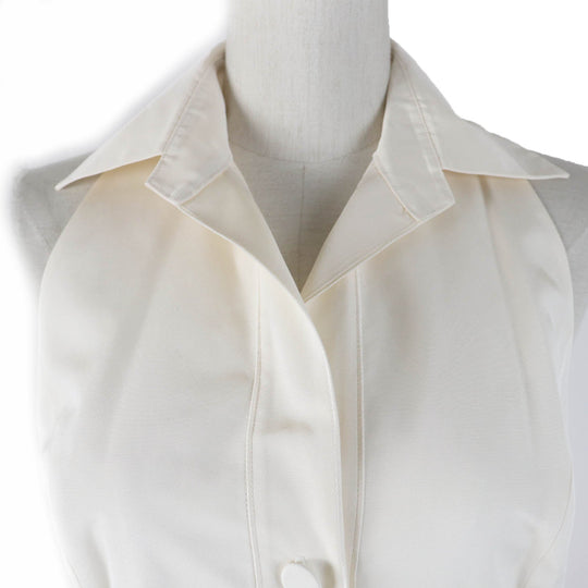 FOXEY BOUTIQUE one piece 21831 Main: 100% silk, Lining: 100% cupra, [Petticoat] Main: 100% nylon, Part: 100% nylon, Lining: 100% polyester Ivory Women 40 Used Authentic