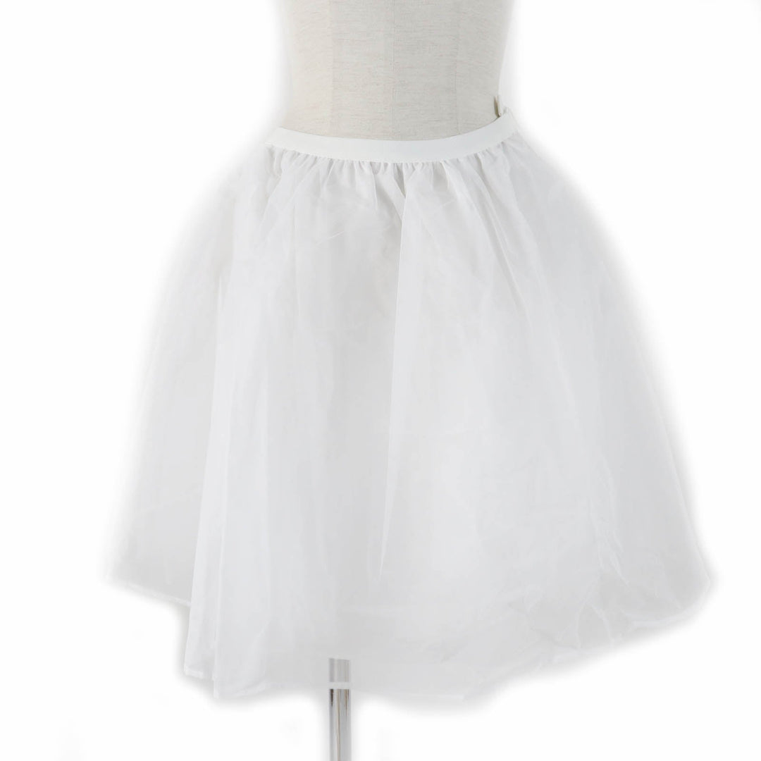 FOXEY BOUTIQUE one piece 21831 Main: 100% silk, Lining: 100% cupra, [Petticoat] Main: 100% nylon, Part: 100% nylon, Lining: 100% polyester Ivory Women 40 Used Authentic
