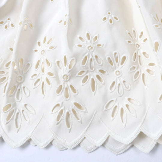 FOXEY BOUTIQUE one piece 21831 Main: 100% silk, Lining: 100% cupra, [Petticoat] Main: 100% nylon, Part: 100% nylon, Lining: 100% polyester Ivory Women 40 Used Authentic