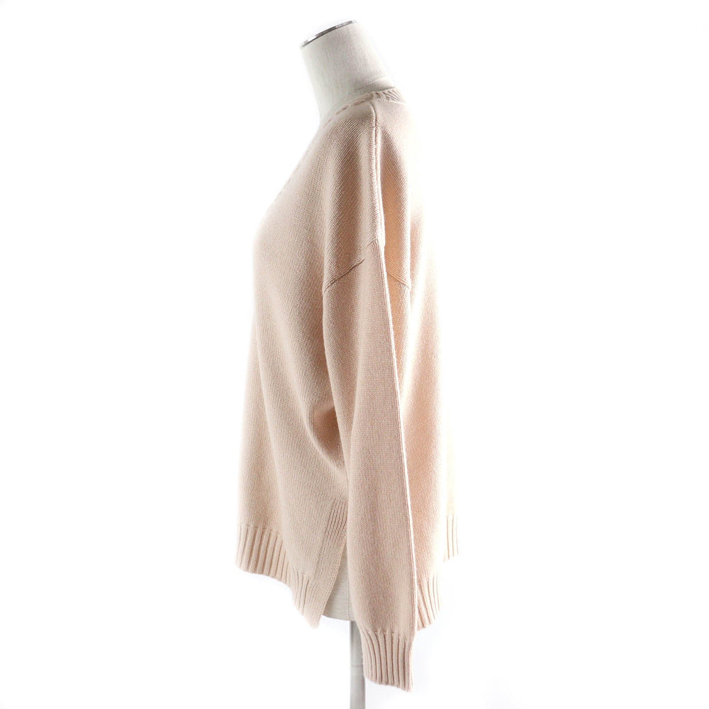 FENDI knit FZX698 Main: 100% cashmere pink beige Women 36 Used Authentic