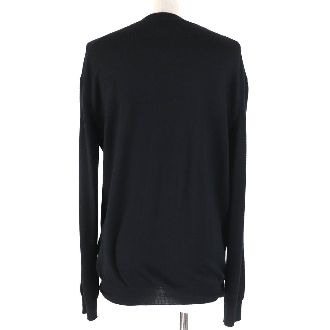 PRADA knit P24Q1U Main: 98% cashmere, Main: 2% polyester black Women 42 Used Authentic