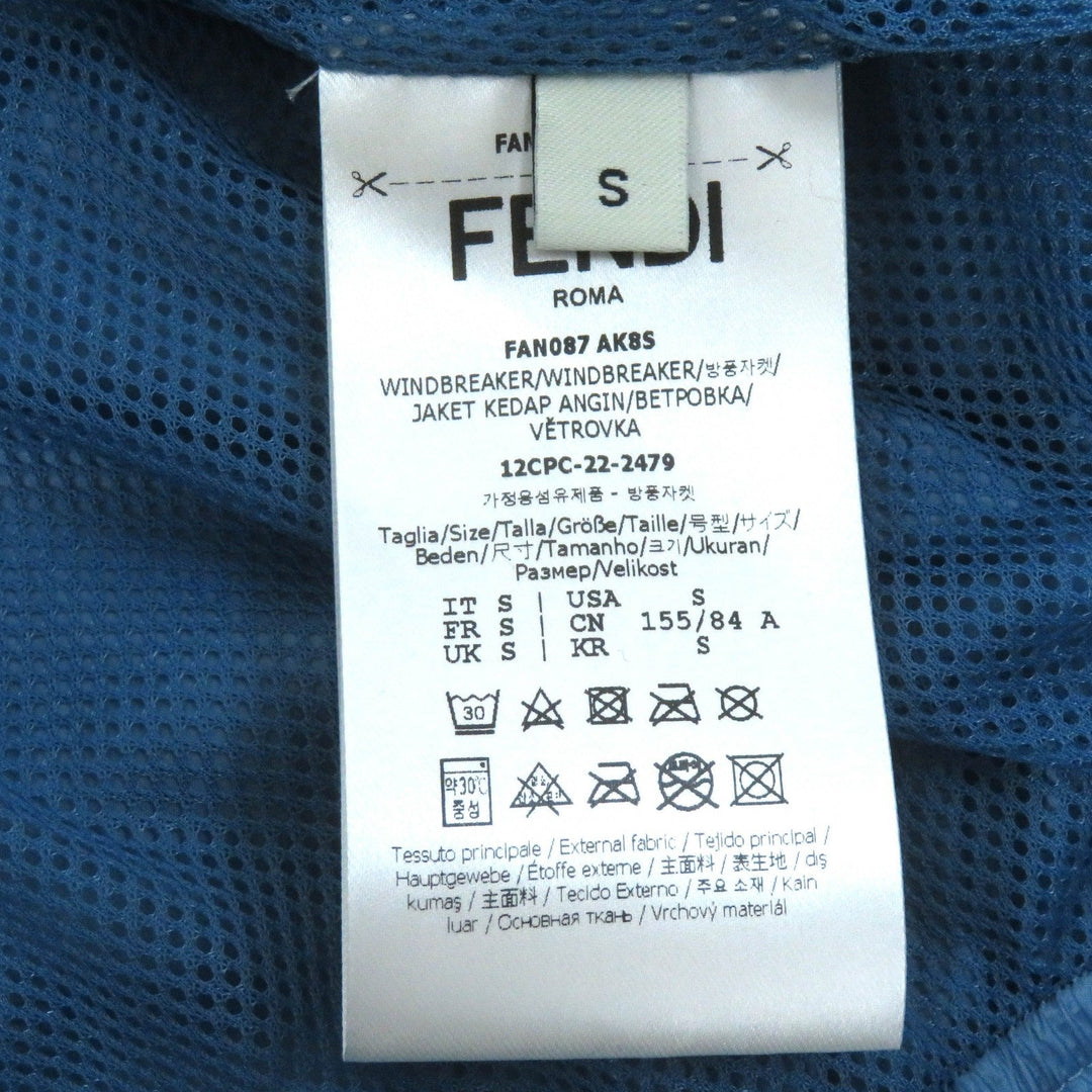 FENDI Jacket FAN087 Outer: 100% nylon, Lining: 100% nylon, Filling: 100% polyester blue BAGUETTE BAG JACKET Women S Used Authentic