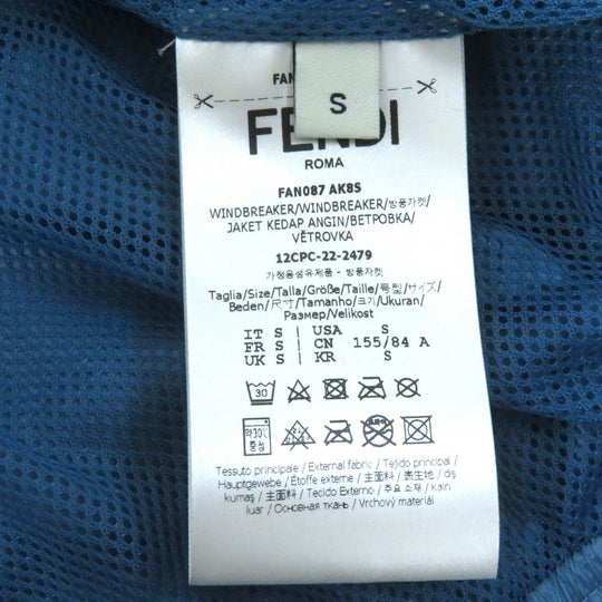 FENDI Jacket FAN087 Outer: 100% nylon, Lining: 100% nylon, Filling: 100% polyester blue BAGUETTE BAG JACKET Women S Used Authentic