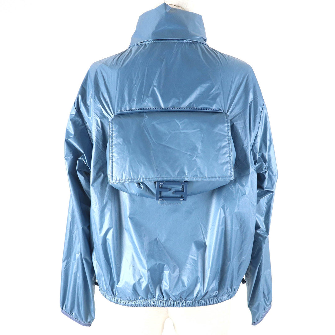 FENDI Jacket FAN087 Outer: 100% nylon, Lining: 100% nylon, Filling: 100% polyester blue BAGUETTE BAG JACKET Women S Used Authentic